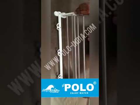 Acra stainless steel wall mounting folding towel rack, for b...