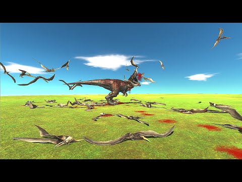Pteranodon Attack T Rex | Animal Revolt Battle Simulator