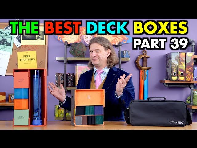 Vídeo relacionado con Tolesum Caja de Cartas para MTG, Card Deck Box para 1800+ Cartas Con Compartimento, Magnetic Flip Box con Cuero de PU para Cartas de Magic Commander TCG - [Negro Rojo]