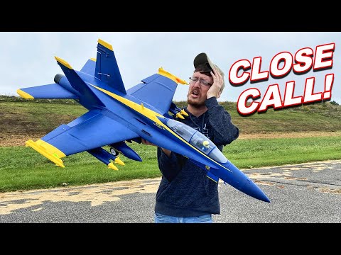 $500 RC Jet ALMOST BITES THE DUST! - F-18 Blue Angels Warbird - TheRcSaylors