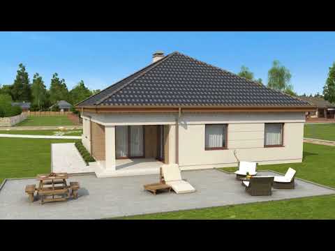 Z195 GF2 - Gotowy projekt domu parterowego we współczesnym stylu do 150 m2