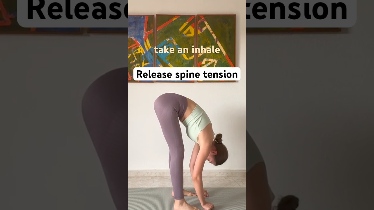 Roll down to release spine tension and reduce pains #pilates - YouTube