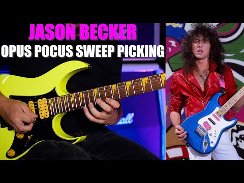Jason Becker Opus Pocus Sweep Picking Arpeggios Lesson with Tabs