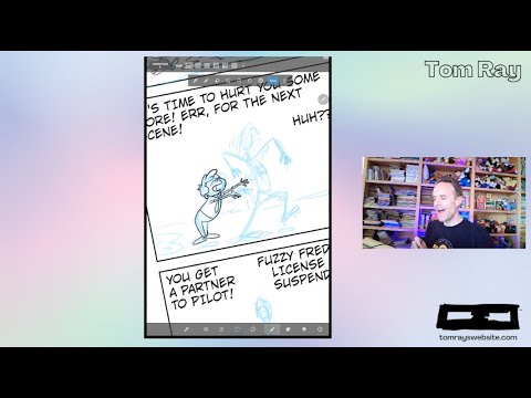 Inked page progress - Bobert and the Monster