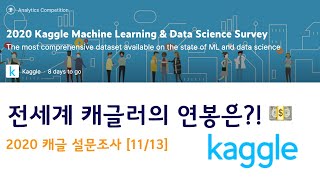 [11/13]  💵 전세계 캐글러의 연봉은 얼마나 될까? 💰