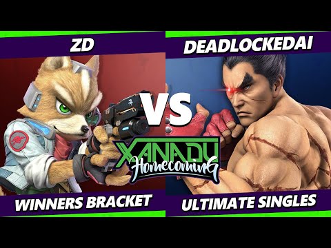 Xanadu Homecoming - ZD (Fox) Vs. DeadlockedAI (Kazuya, Lucas) Smash Ultimate - SSBU