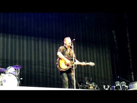 Bruce Springsteen - Thunder road acoustic (San Siro,Milano 3.6.13) HD