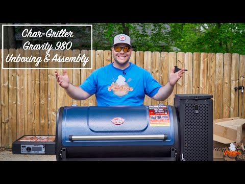 Char Griller Gravity Fed 980 Unboxing & Assembly