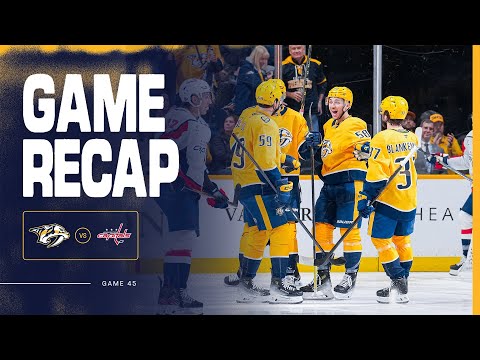 PREDS WIN: Game Highlights vs Washington Capitals: Jan. 11