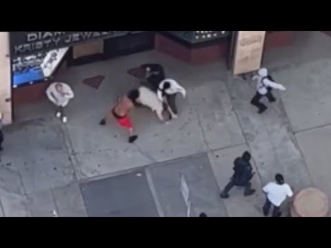 Driver beaten by cyclists in DTLA