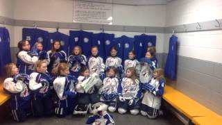 Sudbury lady wolves novice B Win tonight