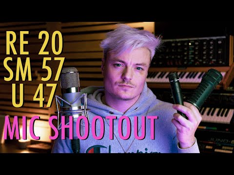 MIC SHOOTOUT!  EV RE20, SM57, U47 ~ ABC Test