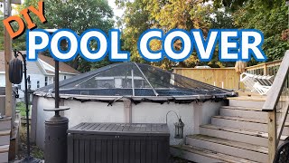 DIY PVC pool cover  SEASON 2