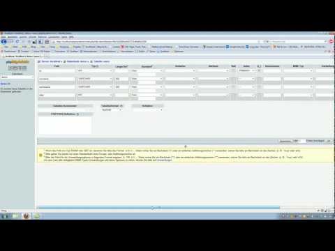 MySQL Datenbank und Tabelle erstellen