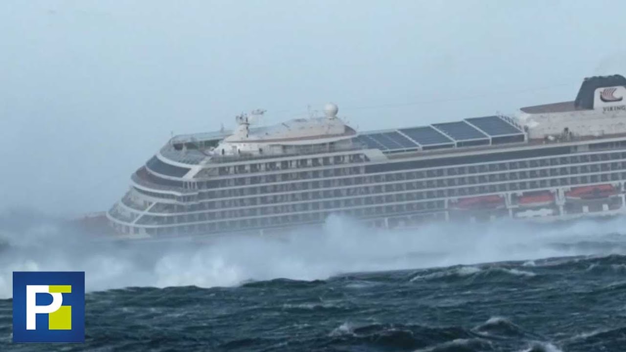 Los momentos de pánico que se vivieron dentro de un crucero por una fuerte tormenta cerca a Noruega