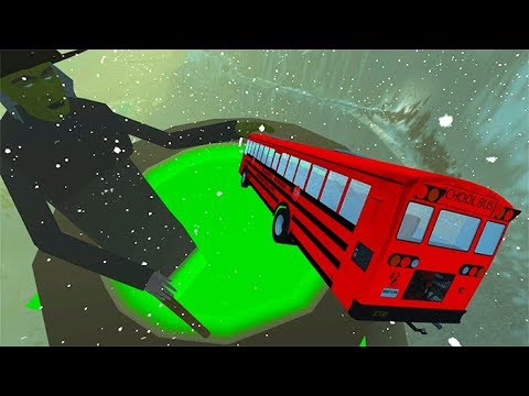 Beamng Drive - Open Bridge Jumping Car Crashes Into Halloween Witch Cauldron & Creepy Sound Effects!