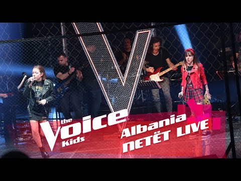 Frensi & Enxhi - You shook me all night long | Live Shows | The Voice Kids Albania 2018