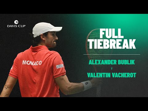Bublik v Vacherot tiebreak EPIC 🤩 | Kazakhstan v Monaco | 2026 Davis Cup World Group I Full Tiebreak