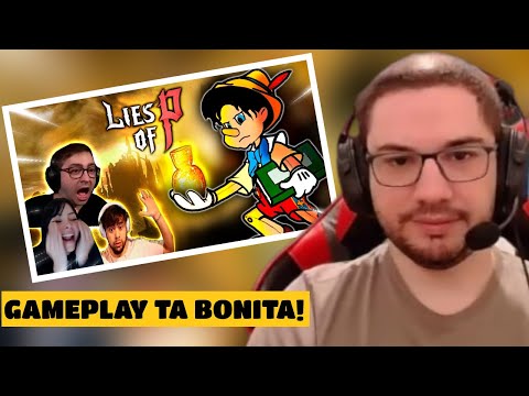 WOLFXP90 REACT | O PINÓQUIO FOI PARAR NO DARK SOULS - STREAMERS JOGANDO LIES OF P DEMO