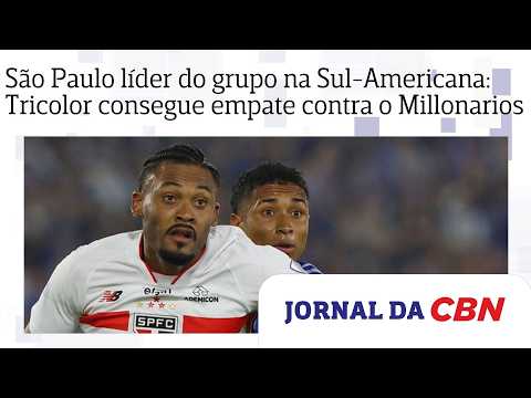 São Paulo líder do grupo na Sul-Americana: Tricolor consegue empate contra Millonarios, na Colômbia