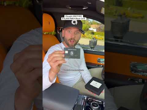 I Bought ANOTHER $15,000 AMEX Black Card… #Shorts