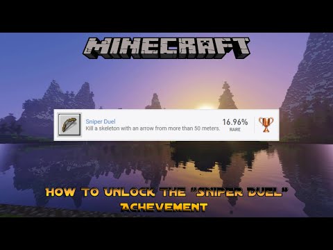 How To Unlock The "Sniper Duel" Achievement in Minecraft if enemies keep despawning! [Bedrock]