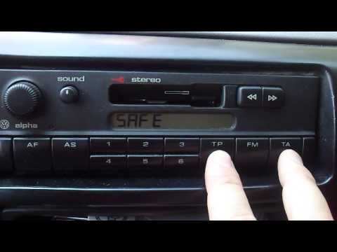 Auto Radio Kasetofon VW alpha (Blaupunkt)