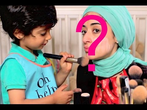 Makeup Challenge My 3 Year old Son Does My Make Up