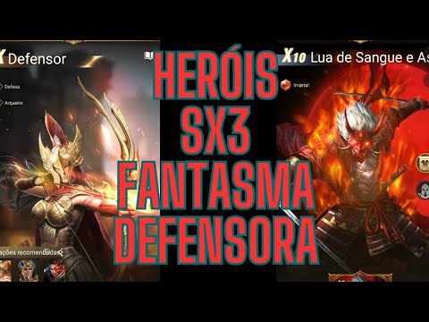 HERÓIS SX3- FANTASMA E DEFENSORA | Rise Of Empires: Ice and Fire