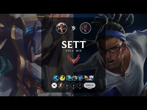 Sett Mid vs Lucian - KR Grandmaster Patch 13.3