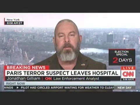 CNN interview with Jonathan T Gilliam  3/19/1016 - Paris terror suspect arrest and interrogation