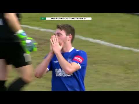 Telekom Gamereport Spieltag 29 Rot Weiß Erfurt   KSC 1:3