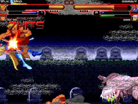 TheMattalocalypse Random Mugen Battle - 876 - Evil Ken/Evil Ryu VS. Gambit/Venom