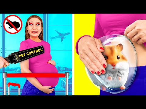 Sneak Pets Into The Plane | Funny Challenges by KiKi