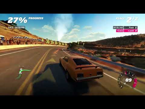 he's literally 56 seconds ahead...