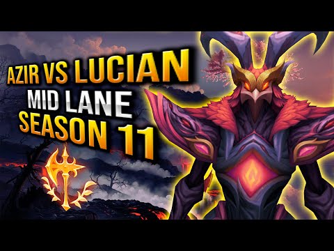AZIR VS LUCIAN MID LANE S11 😱 Conquistador BEST RUNE AZIR 😱