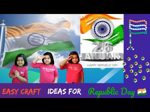 Easy Craft For Republic Day |Tri-Colour Craft |Craft For Kids | Dyuti |Mom & Daughter Presentation