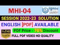 MHI 04 Solved Assignment In English 2022 23 MHI 4 Solve Assignment 2023 MHI 4 Assignment