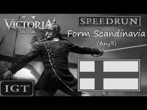 (Old) Vic2 Speedrun (IGT) - Form Scandinavia (Any%), in 4 years, 9 months, 18 days (1840/10/19)