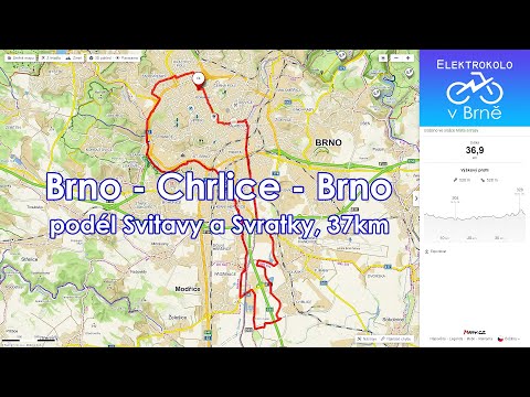 Elektrokolo : Cyklotrasa Brno - Chrlice - Brno kolem Svitavy a Svratky