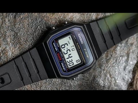 Наручные часы Casio F-91W Black оригинал, электронные ретро часы с кварцевым механизмом, водозащита - фото 1 - id-p2732023732
