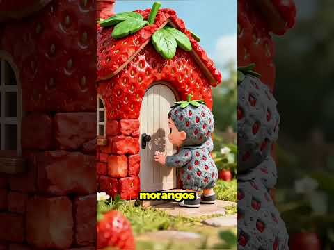 A História Mágica do Morango Preto 🍓✨#shorts