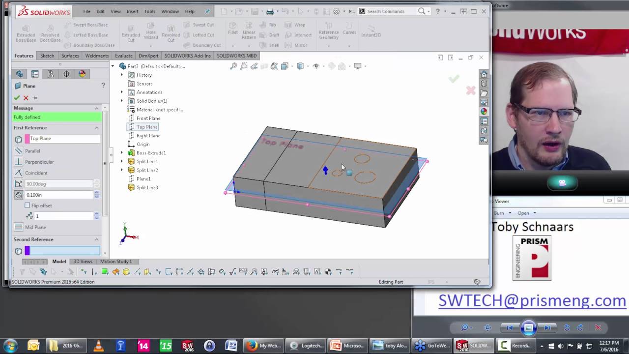 Tobys Tech Talk Episode 056- Split Line, Delete Face, Serial Number Change