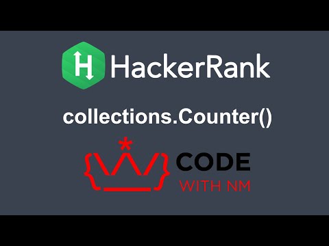 Collections Counter Hackerrank Python Solution Code With Nm