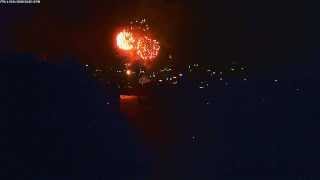 preview picture of video 'Sydney 2013 NYE 9PM Fireworks - New Years Eve from Sydney City Webcam'