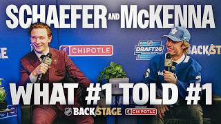 Matthew Schaefer Chats with the 2026 Draft Class | NHL Backstage Presented by Chipotle