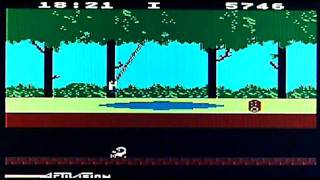 Pitfall on Atari 8 bit / 65XE. Gameplay & Commentary