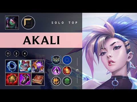 Akali Top vs Dr. Mundo - EUW Challenger Patch 25.23