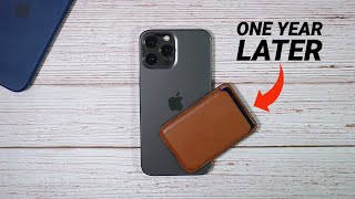 iPhone Leather Wallet with MagSafe - 1 YEAR LATER!