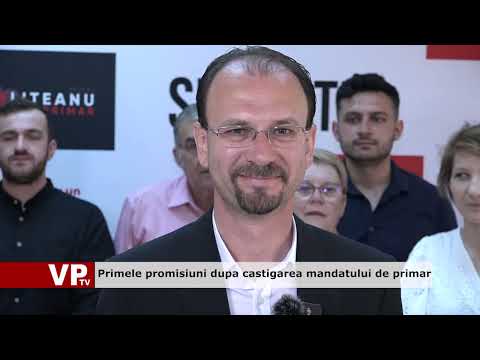 Primele promisiuni dupa castigarea mandatului de primar